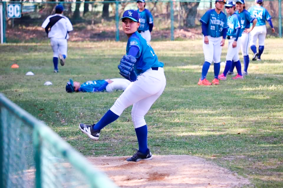 佐藤遥選手の練習風景
